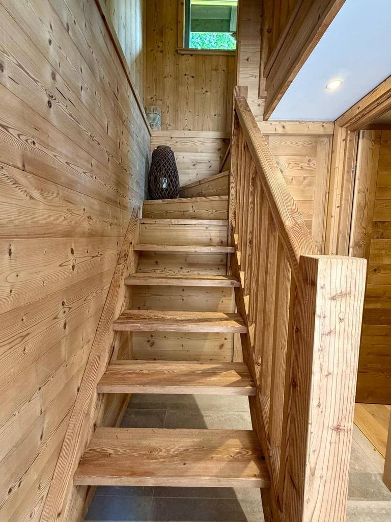 Solid timber staircase